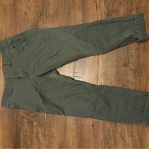 Olive Green Casual Pants